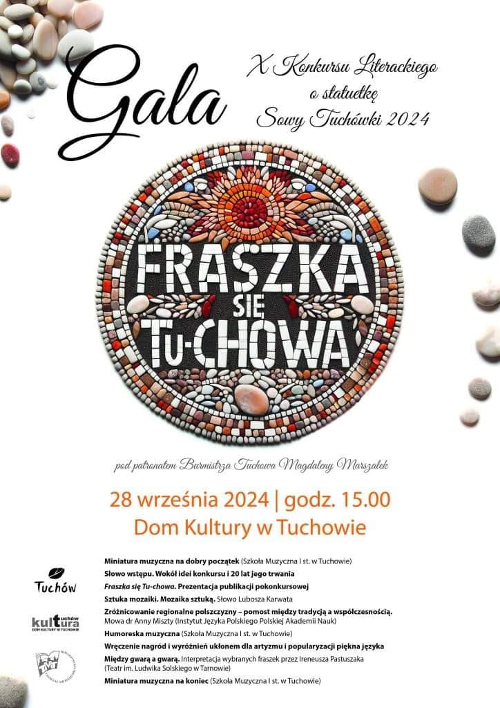 Gala X Konkursu Literackiego o statuetkę Sowy Tuchówki 2024 pt. „Fraszka się Tu-chowa”